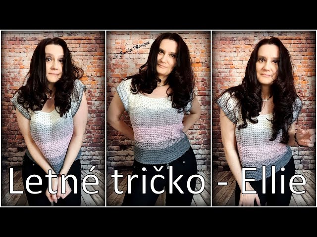 Háčkované letné tričko - Ellie/ Crocheted Summer T-shirt - Ellie (english subtitles)