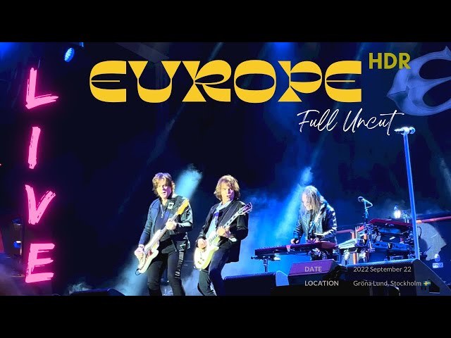 EUROPE | Full Live Uncut | HDR | Dolby Vision | @gronalundstivoli  Stockholm 🇸🇪 22-9-22