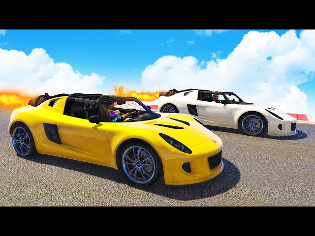 ROCKET CAR RACING! - GTA 5 Funny Moments #742