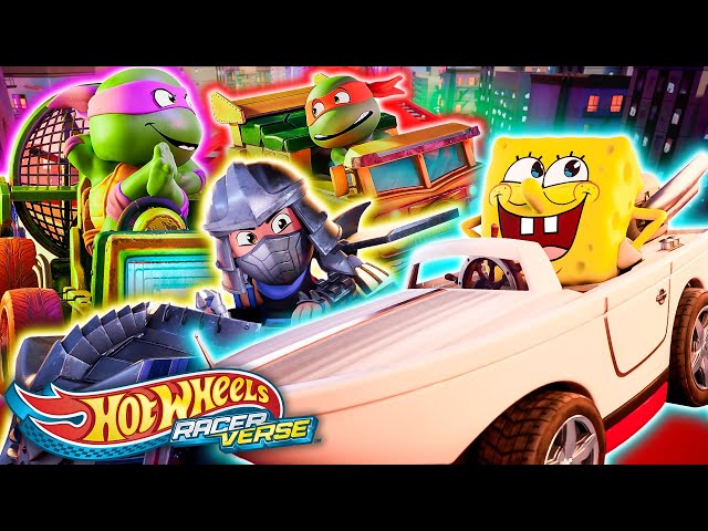 ¡Bob Esponja contra las Tortugas Ninja en el RacerVerse de Hot Wheels !