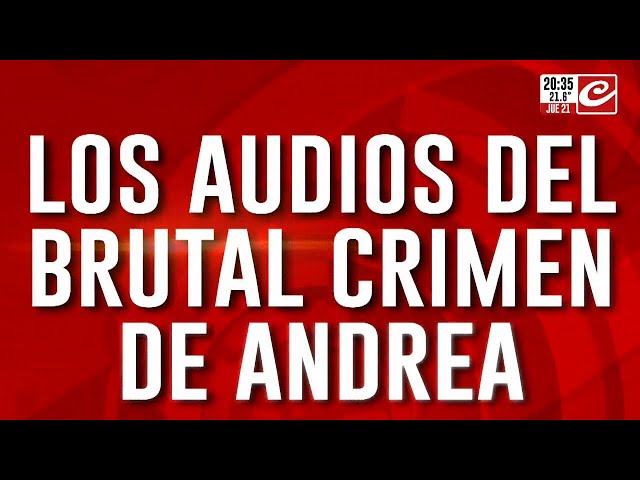 Los audios del brutal crimen de Andrea