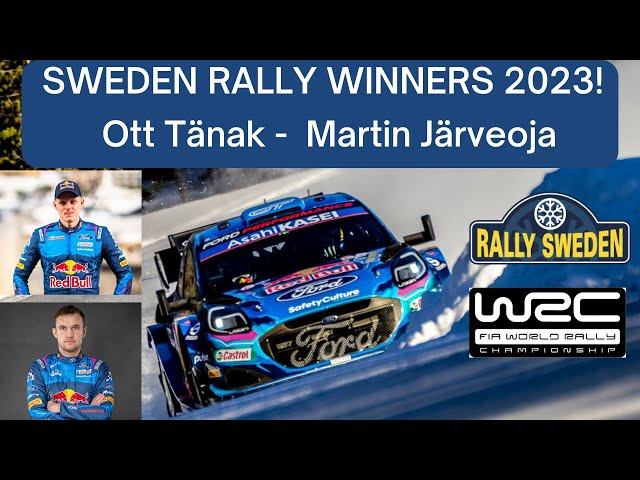 🟩➡ Ott Tänak and Martin Järveoja | Sweden Rally Champions 2023 - WRC 2023.