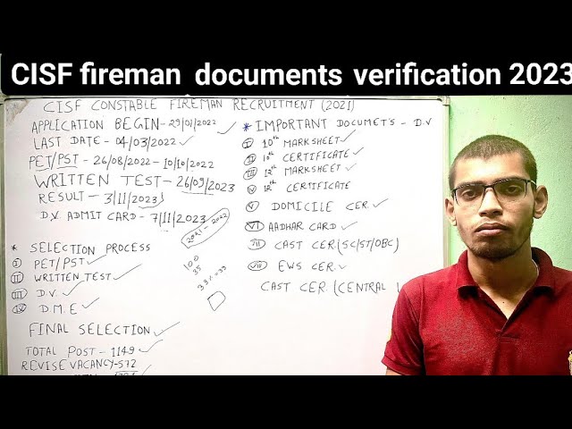 CISF constable fireman documents verification all doubts//cisf fireman documents verification 2023 ?