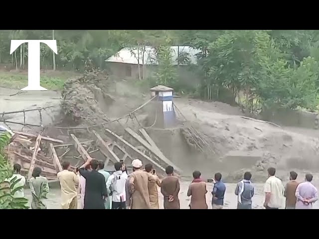 Glacial lake bursts river banks causing floods in Pakistan