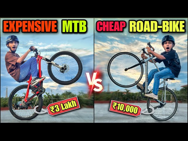 MTB VS. ROAD BIKE | Epic Stunt Challenge!