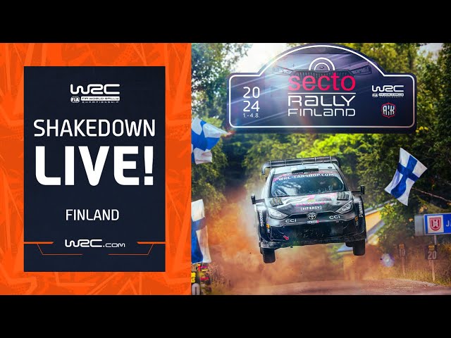 🔴 Shakedown LIVE | WRC Secto Rally Finland 2024