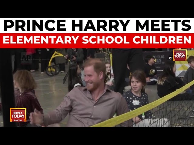 Prince Harry Visits Students While Promoting Invictus Games In Canada | India Today