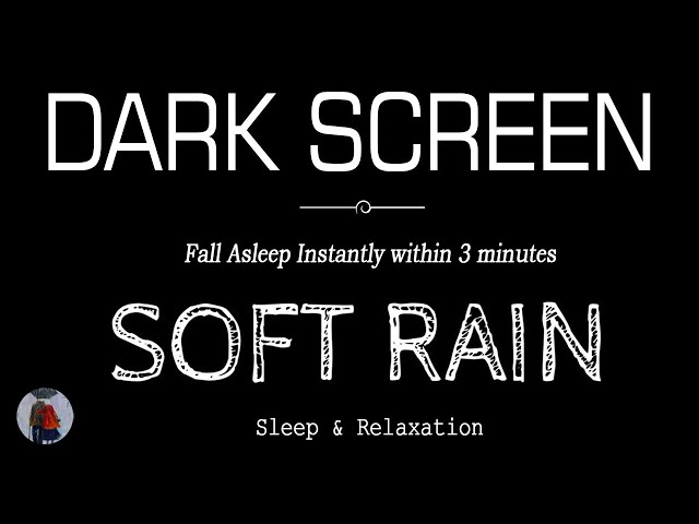 Rain Sounds for Sleeping Black Screen | Sleep Instantly Within 3 Minutes | ASMR