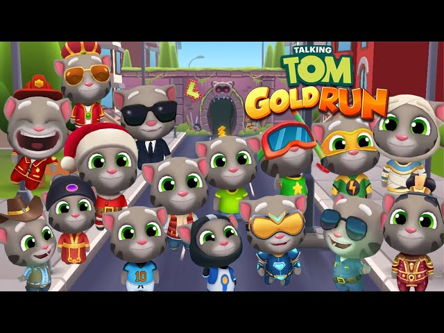 Talking Tom Gold Run - Discovering All Characters Tom - FHD Full Screen Walkthrough Gameplay