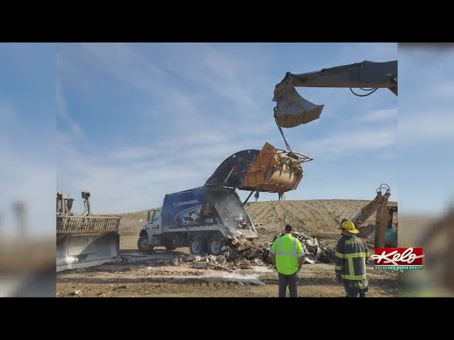 Garbage truck catches fire at Northwest Iowa Landfill