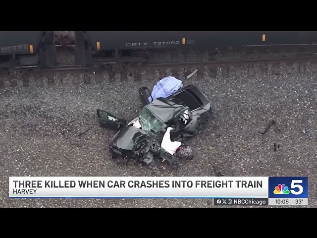 3 killed in car vs. train collision in Harvey