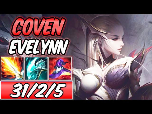 COVEN EVELYNN 1264 AP FULL ONE-SHOT S+ GAMEPLAY | Build & Runes | League of Legends