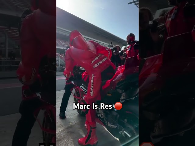 Marc Is Red 🛑 #barcelonatest #superbikersid