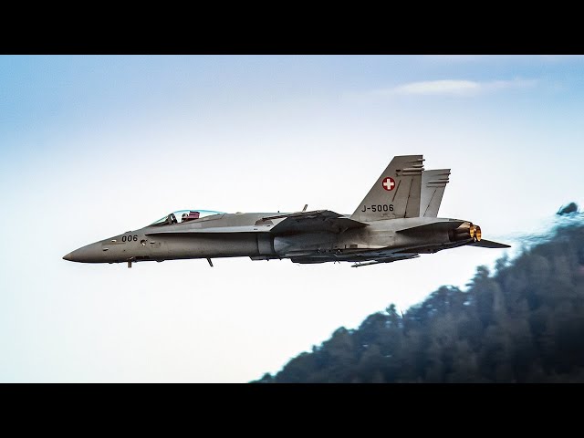 [3D Binaural Audio] Swiss F/A-18 Hornet Display Team: 2023 Exhibition in Locarno (CH)