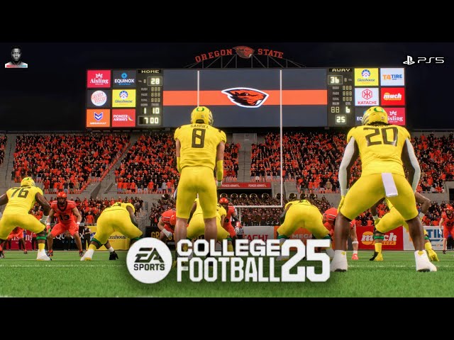 College Football 25: "2 0T THRILLER" Oregon Ducks vs. Oregon State Beavers (PS5) (Full Game)