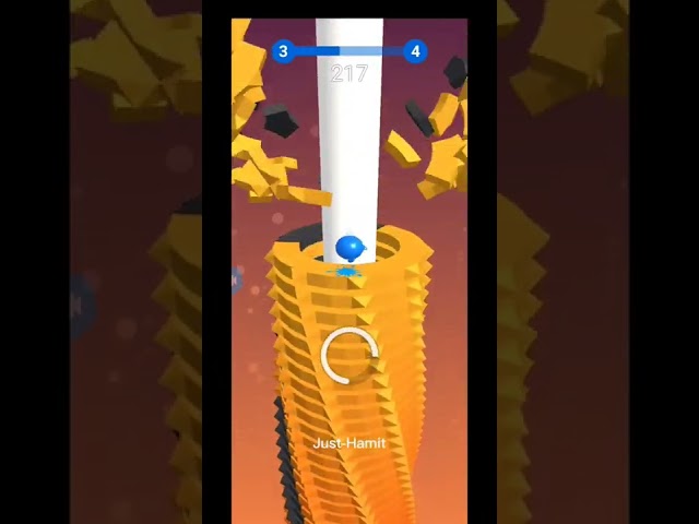 Stack Ball Gameplay - 3 level