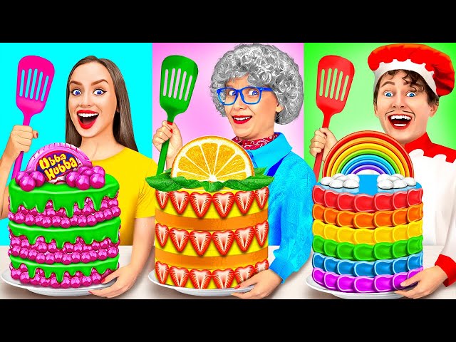 Me vs Grandma Cooking Challenge | Awesome Kitchen Hacks by Teeheehee Challenge