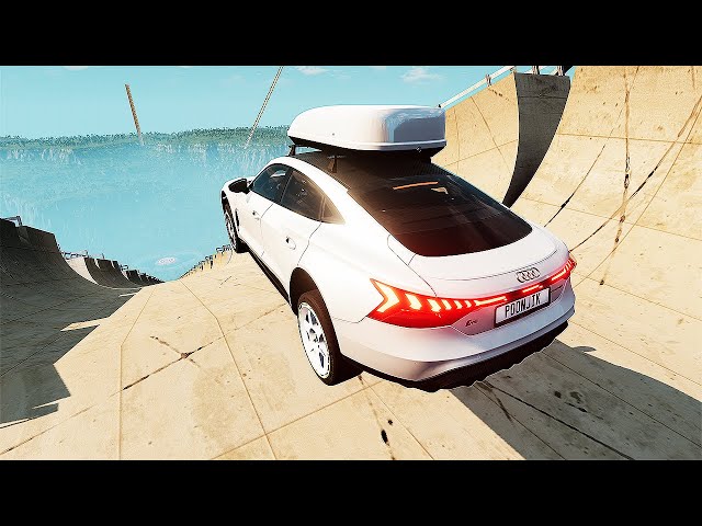 Audi VS High Mega Ramp JUmp Test - BeamNG Drive