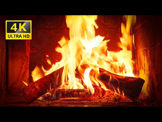 Pine Cone F I R E P L A C E : Sothing Hisses & Crackles with Relaxing Fire Sounds Christmas ★4K