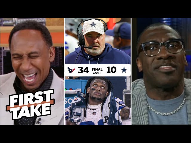 FIRST TAKE | Cowboys are a laughing stock of the NFL - Stephen A & Shannon on Dallas' lose to Texans