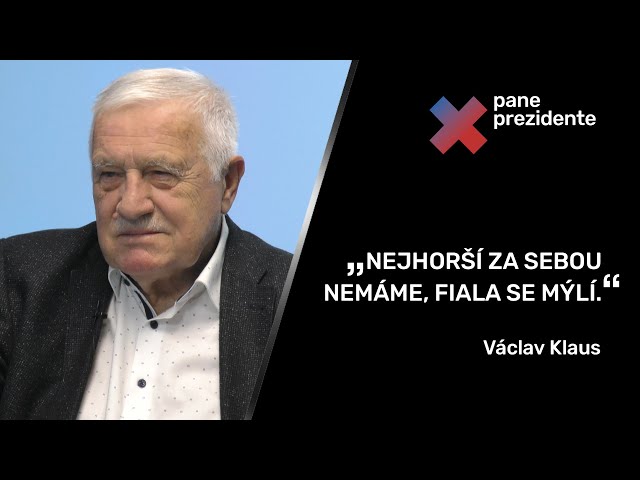 „Bojím se, že tragédií bude vláda omilostněna od neúspěchů.“ – Václav Klaus