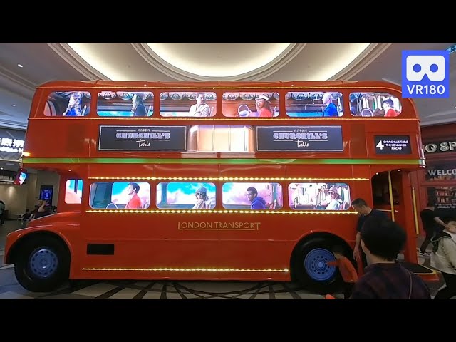 3D 180 VR 4K London Transport Double Decker Bus in Londoner Hotel Macau