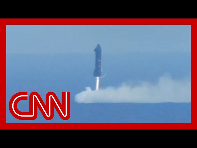 SpaceX Starship splashes down in the Indian Ocean