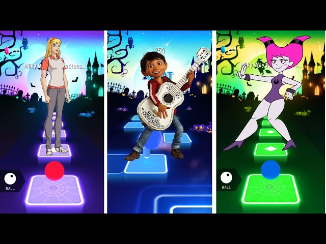 Gwen Stacy🆚Miguel🆚Jinx Milky Way - John Patitucci_Tiles Hop EDM Rush Game Play 🎯#tileshop #pawpatrol