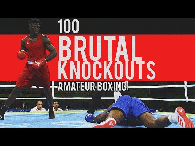 100 BRUTAL Amateur Boxing Knockouts