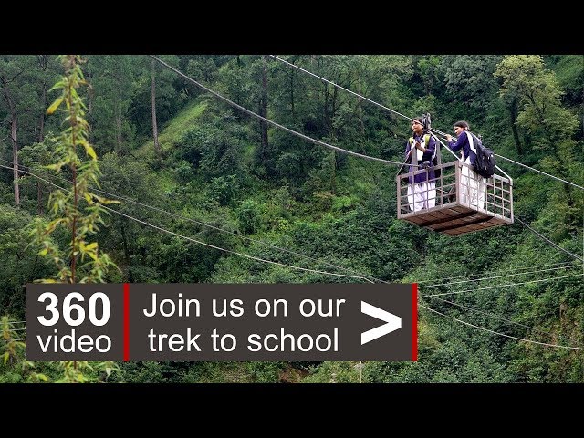 Himalayas: a Trek to School in 360 video - BBC News