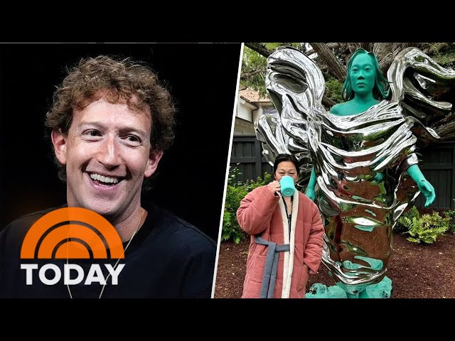 Mark Zuckerberg surprises his wife with 7-foot statue of her