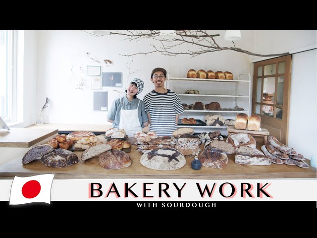 The Making Creative Crusty Bread Under the Beautiful Moonlit Night | Sourdough Bread Making in Japan