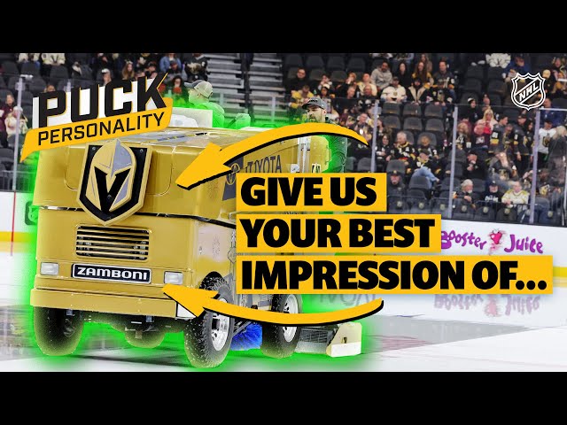 NHL Stars Do Their Best Zamboni Impression! | Puck Personality