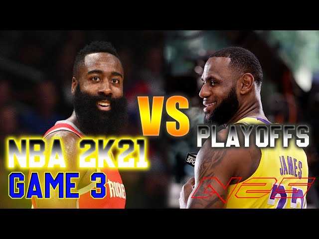 NBA 2K21 - Los Angeles Lakers vs Houston Rockets - Game 3 - SEMIFINALS - September, 8 - FULL GAME