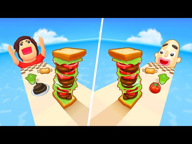 Pancake Run | Sandwich Runner - All Level Gameplay Android,iOS - NEW BIG APK UPDATE