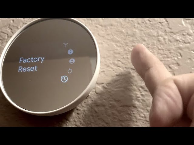 Google Home Nest Thermostat Factory Reset