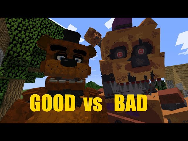 Bad Freddy vs Good Freddy - Minecraft clone - Lucky Creeper