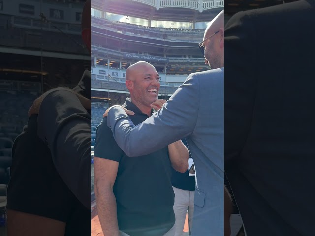 Derek Jeter and Mariano Rivera at Yankee Stadium