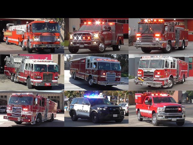 Fire Trucks Police & EMS Responding Compilation 2024 #12: October 2024 Recordings