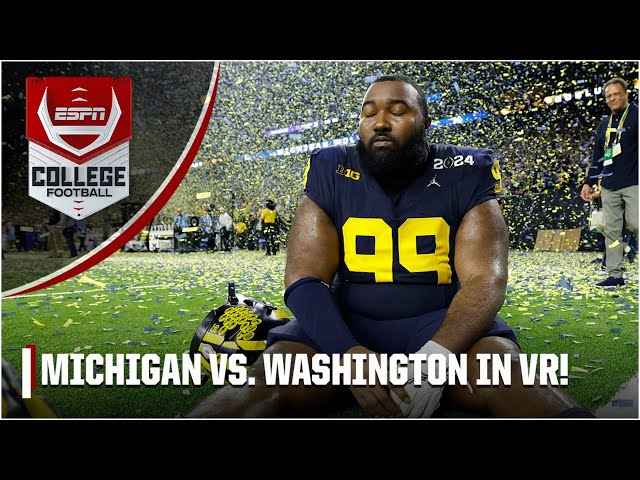 🏆 National Championship in VR! 🏆 Michigan vs. Washington | ESPN College Football