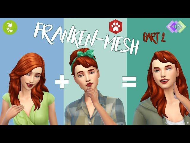 Frankenmeshing tutorial, creating a hairstyle for the Sims 4, part 2