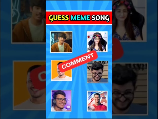 GUESS THE MEME SONG #viralvideo # #guessmemesong#trendingshorts  #guessmemesong