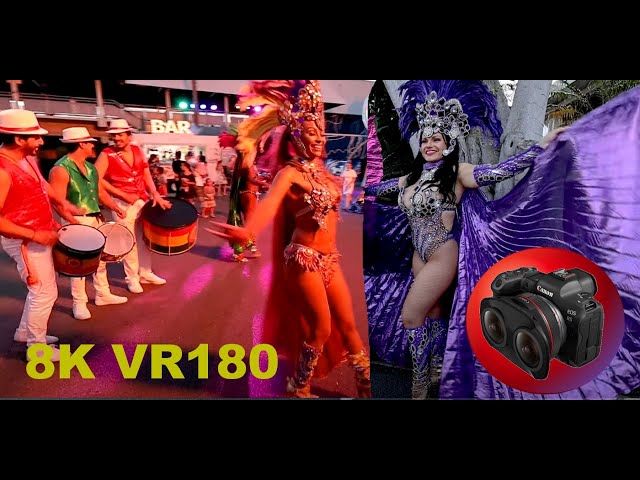 8K 60fps VR180 3D CARNIVALE Brazil Rio De Janeiro sexy dancing girls, amazing musicians Travel/Music