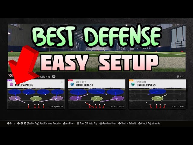 NCAA 25 Best Defense! Learn Match easy setup IN NCAA 25