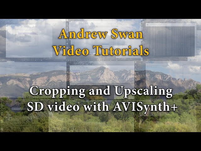 Cropping and Upscaling SD video with AVISynth+