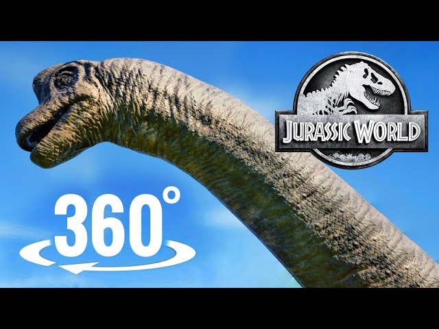 🦕 360° video Jurassic Park VR Long Neck Largest Dinosaur Brachiosaurus Jurassic World JWE