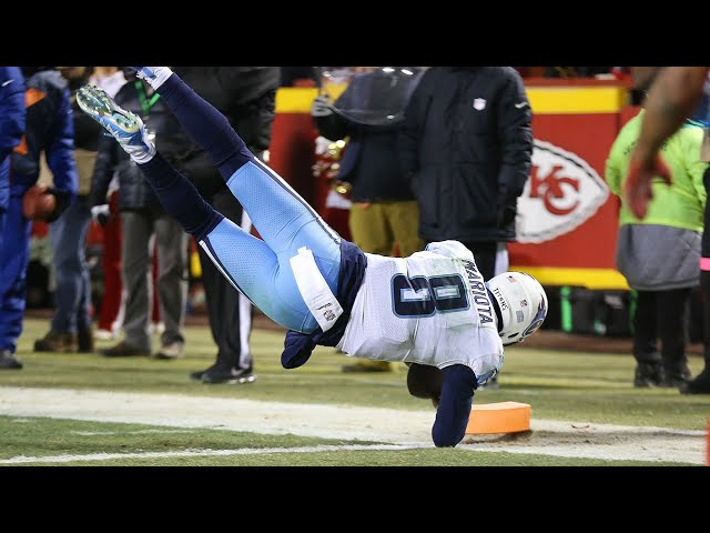 Marcus Mariota Insane Touchdown Pass to himself | NFL Wild Card Titans VS Chiefs