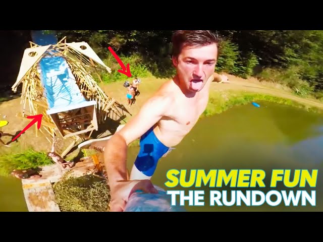 Launching Off A 65 Foot Long Waterslide & More | The Rundown