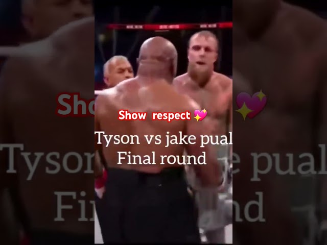 Tyson vs Pual show respect #shorts #satisfying #sports #tysonvspaul #respect #boxing #sports