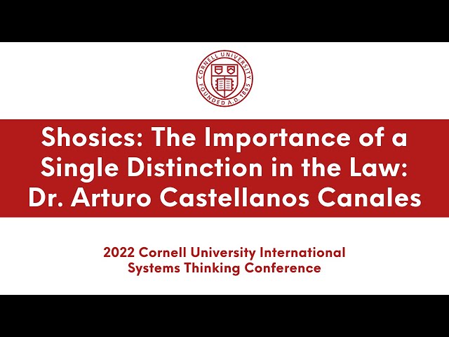 Dr. Arturo Castellanos Canales presents on a single distinction in the law | Academic Conferences